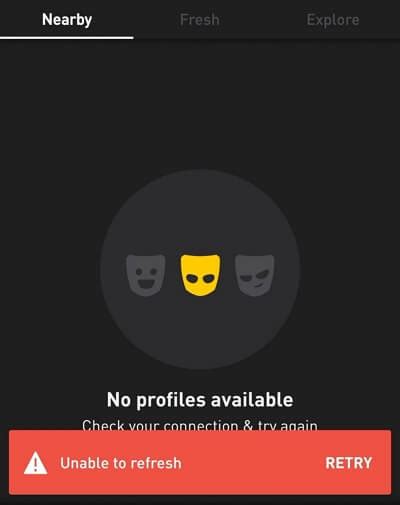 grindr unable to favorite|grindr pictures not loading.